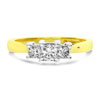 Joyce - Platinum and Princess Cut Diamond Ring 0.97 tcw G VVS